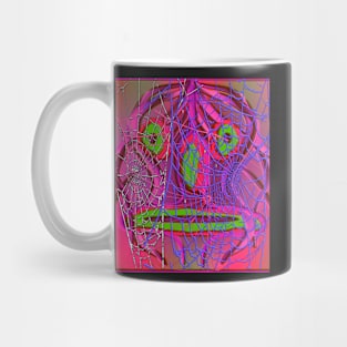 Mask with spiderwebs Mug